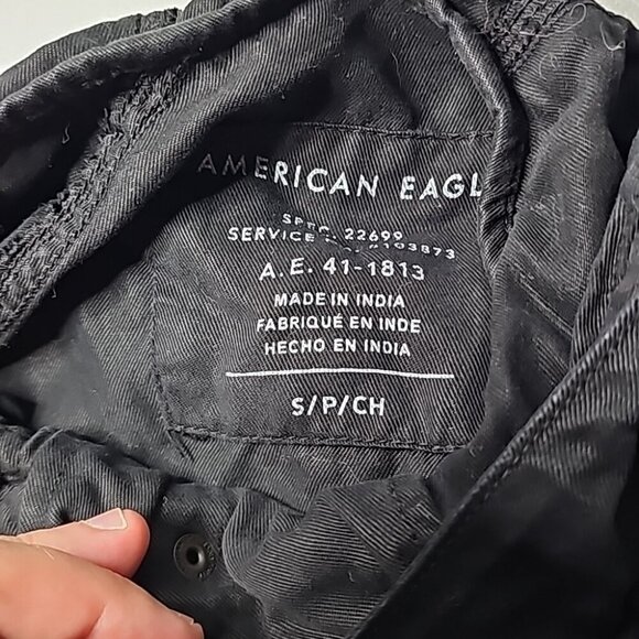 American Eagle small black hooded zip up jacket - Picture 5 of 6